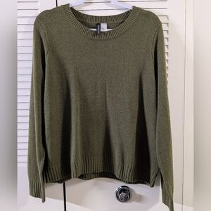 H&M Olive Green Crewneck Sweater
